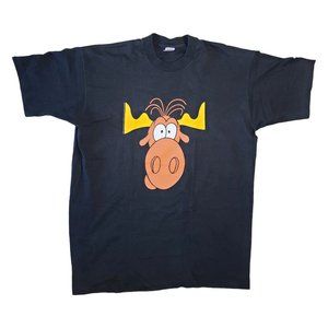 Vintage 1993 Bullwinkle Greetings Taco Lovers Taco Bell Shirt
